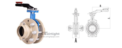 Fast-install handle butterfly valve